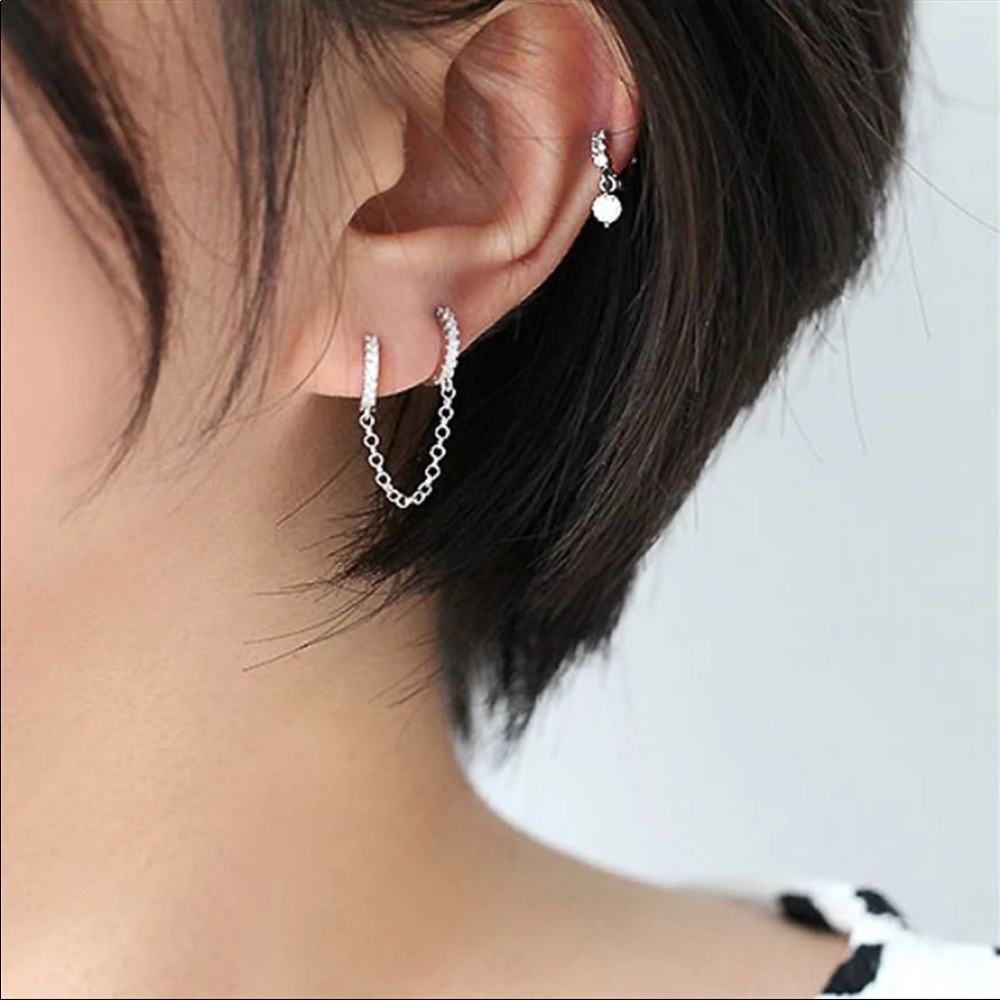 New Two Hole Piercing Earrings - Picture 3 of 9